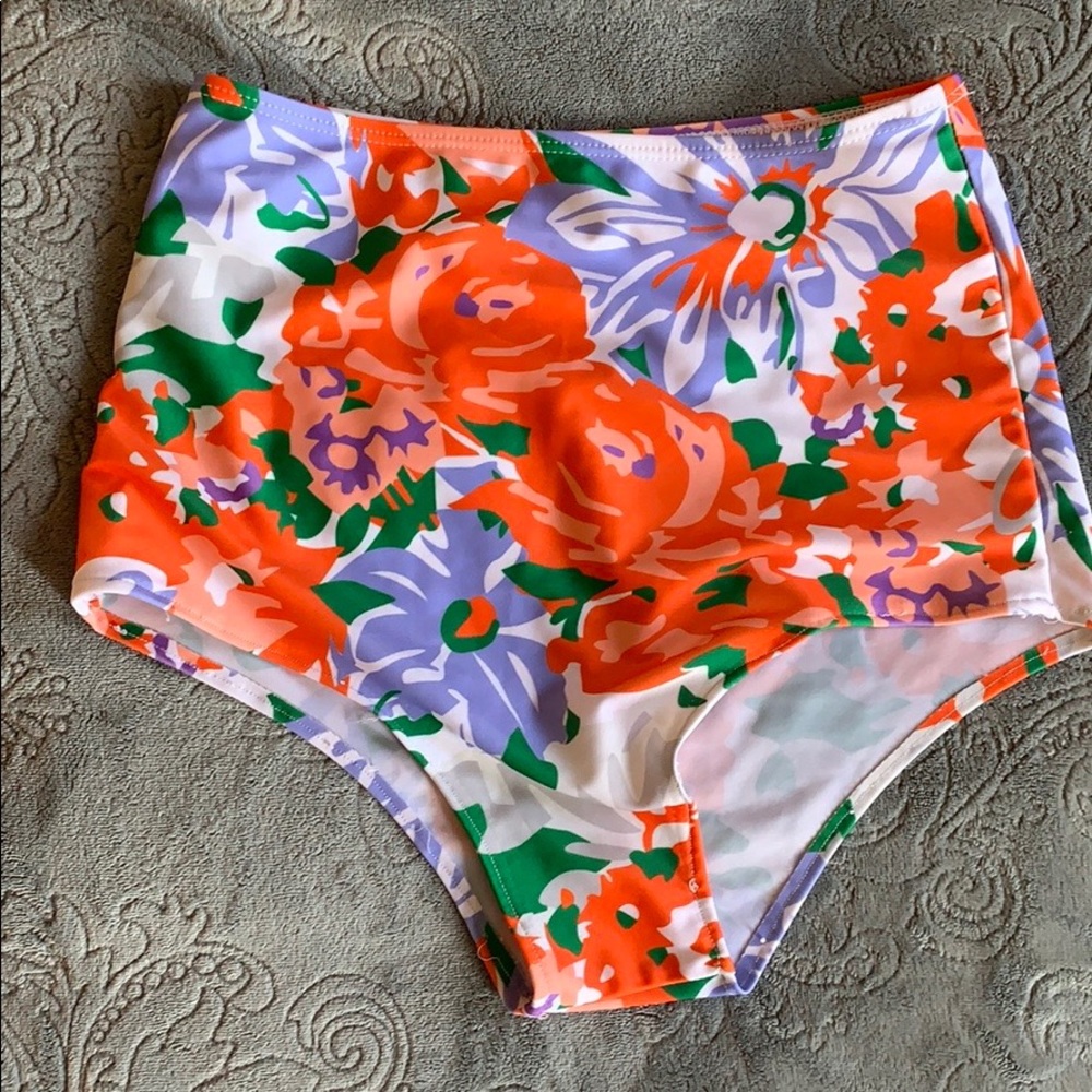 High waisted bikini bottoms